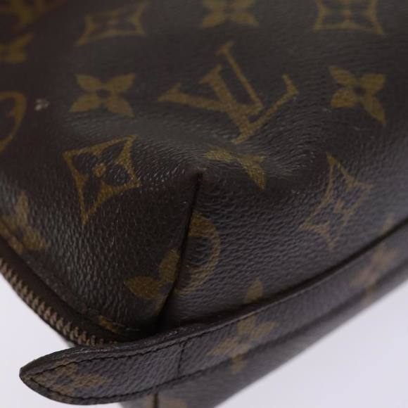 LOUIS VUITTON Monogram Trousse Demi Ronde Cosmetic Pouch M47520 LV Auth 76931 - Picture 15 of 16